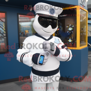 Navy Doctor mascot costume...