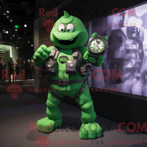 Green Grenade mascot...