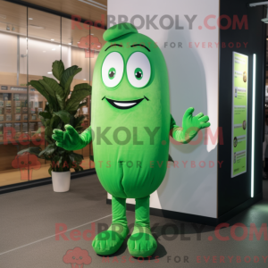 Green Green Bean mascot...