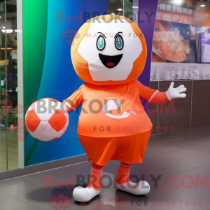 Peach Soccer Ball maskot...