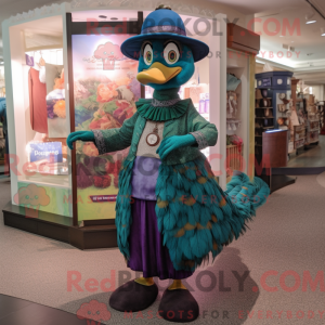 Peacock mascot costume...