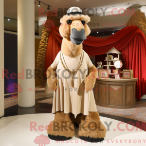 Tan Camel maskot kostume...