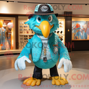 Turquoise Eagle mascot...