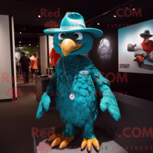 Turkis Eagle-maskotkostyme...