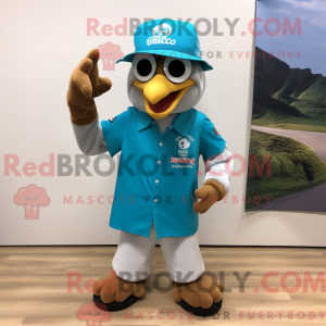 Turkis Eagle maskot kostume...
