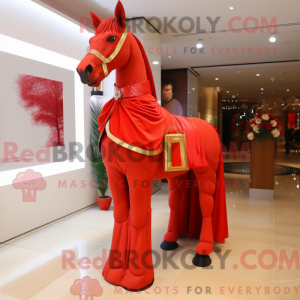 Red Horse mascot costume...