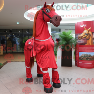 Red Horse-mascottekostuum...