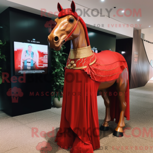 Red Horse-mascottekostuum...