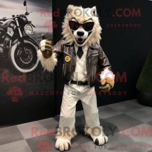 Cream Werewolf maskot...