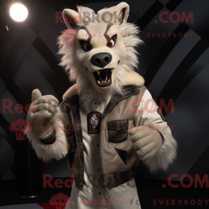 Cream Werewolf mascot...