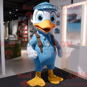 Sky Blue Gosling maskot...