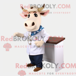 Beige ko maskot kostume...