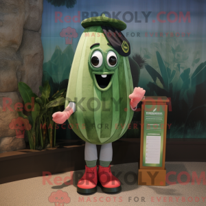 Oliven vannmelon maskot...