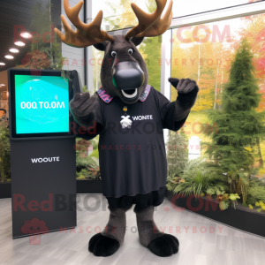 Black Moose mascotte...