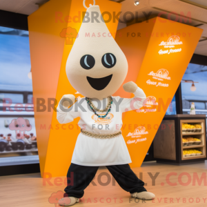 Cream Paella mascot costume...