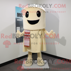 Beige Miso Soup maskot...