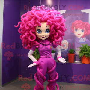 Magenta Medusa mascot...