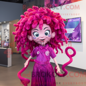 Máscara Magenta Medusa com...