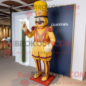 Guld Swiss Guard maskot...