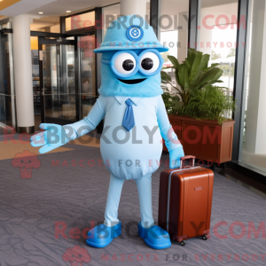 Sky Blue Cyclops mascot...