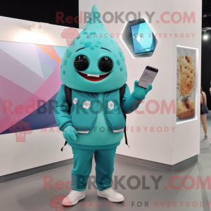 Disfraz de mascota Teal Ice...
