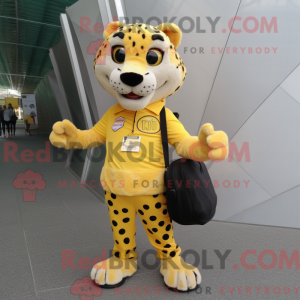Citrongul gepard maskot...