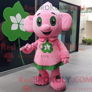 Pink Four Leaf Clover...