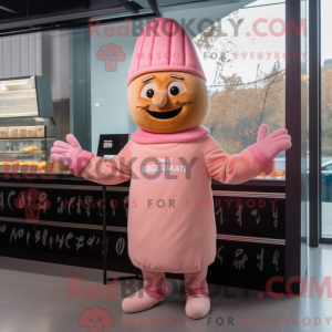 Pink Croissant maskot...
