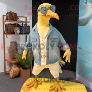 Gul måke maskot drakt...