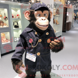 Chimpanse maskot kostume...