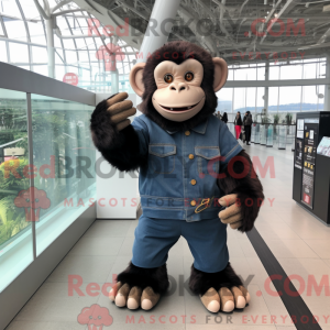 Chimpanse maskot kostume...
