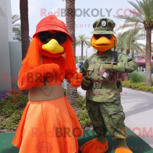 Orange Marine Recon mascot...