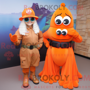 Maskotka Orange Marine...