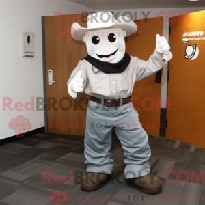 Grå hestesko maskot kostume...