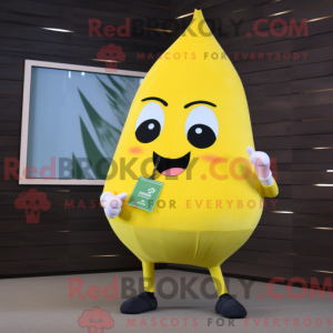 Postava maskota citronově...