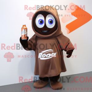 Brown Soda Can maskot...