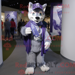 Lavender Wolf Maskottchen...