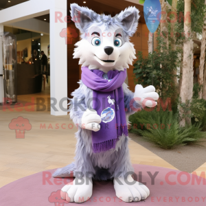 Lavender Wolf maskot...