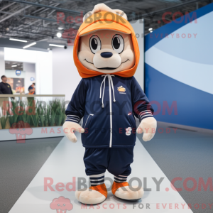 Navy Apricot Maskottchen...