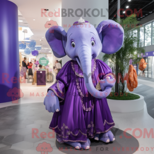 Purple Elephant mascot...