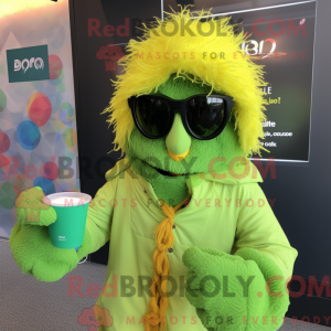 Limegrønn...