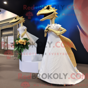 Guld Dimorphodon maskot...