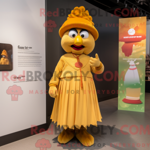 Tan Butter Chicken mascot...