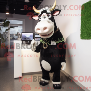 Máscara de vaca preta...