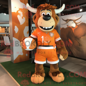 Orange Buffalo maskot...