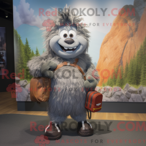 Gray Goulash mascot costume...