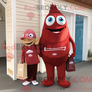 Postava maskota Maroon Fish...