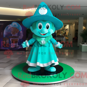 Turquoise kabouterhoed...