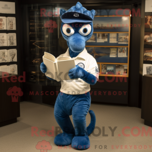 Navy Sea Horse mascot...