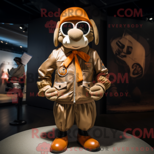 Tan Mandarin Maskottchen...